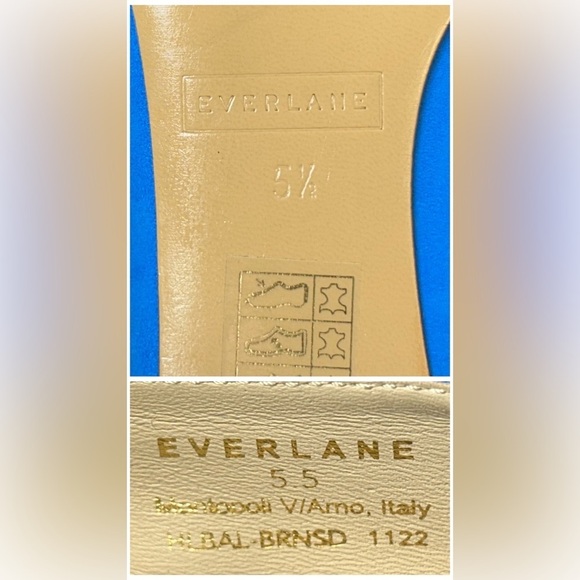 NWOB Everlane The Italian Suede Day Heel in Brilliant Blue, Size 5.5. - Picture 15 of 16